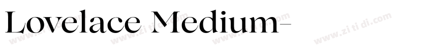 Lovelace Medium字体转换